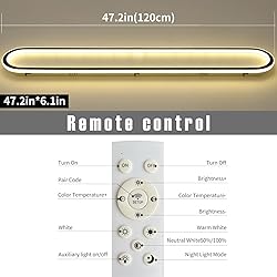 47”Flush Mount CeilingLight, Modern LED Hallway
