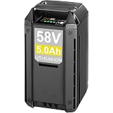 DTK Battery Replacement for Echo 58V 5.0Ah Battery CBP-58V40 CBP-58V CHT-58V CDST-58V Cordless Tool
