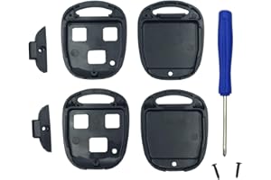 WICUASIX Replacement Keyless Entry Remote Control Key Case Fit for Lexus ES GS GX is LS LX RX SC Key Fob Cover Case Without Blade(2PCS)