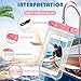 Transparent Waterproof Phone Case,Universal IPX8 Waterproof Phone Pouch Dry Bag for iPhone 11/11Pro/ Xs Max/Xr/Xs/X/8/8 Plus/7/7Plus/6 (Black,White,Blue,Pink 4-Pack)