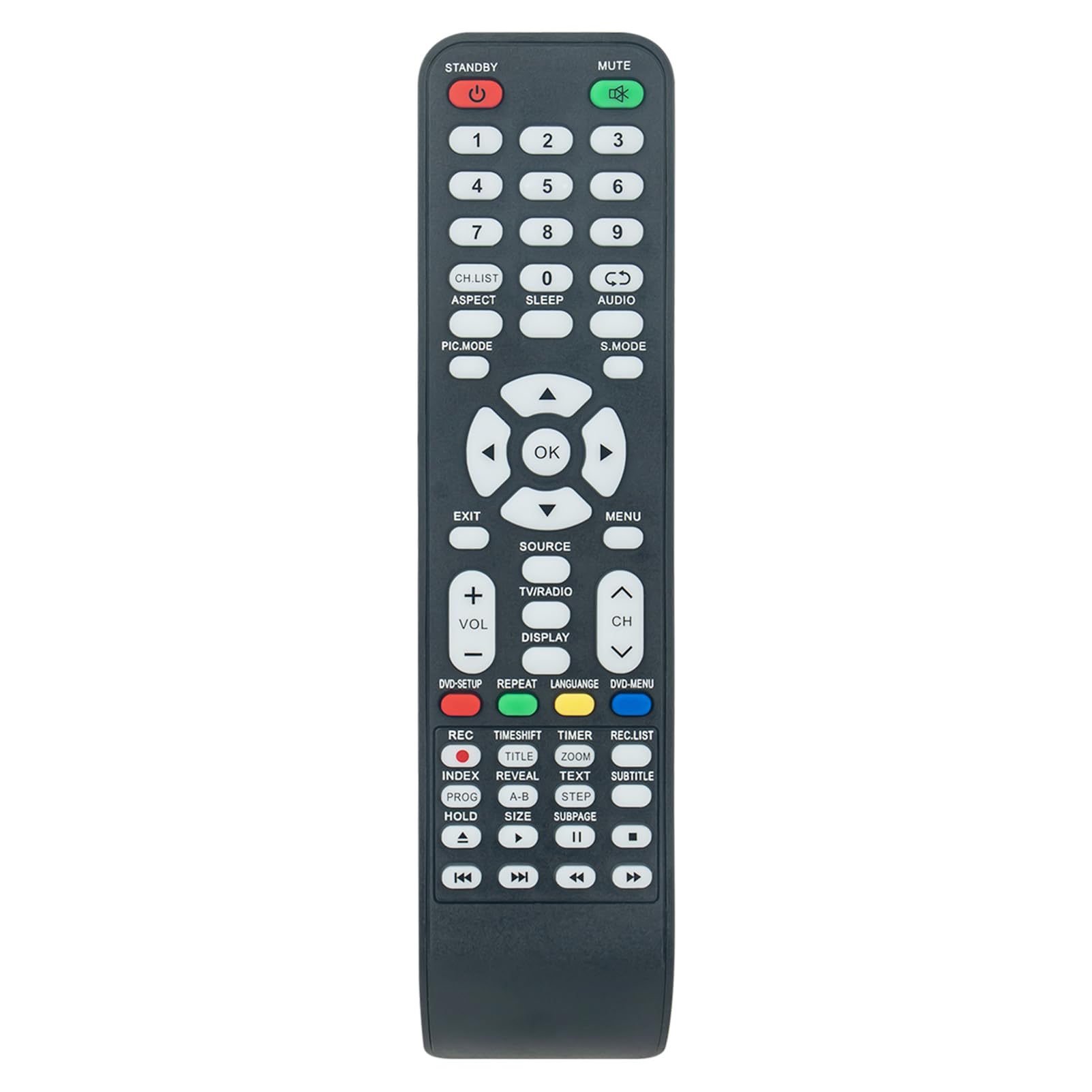 VINABTY Replacement Remote Compatible with Schneider TV LED32-SCP200H LED32-SCP250H