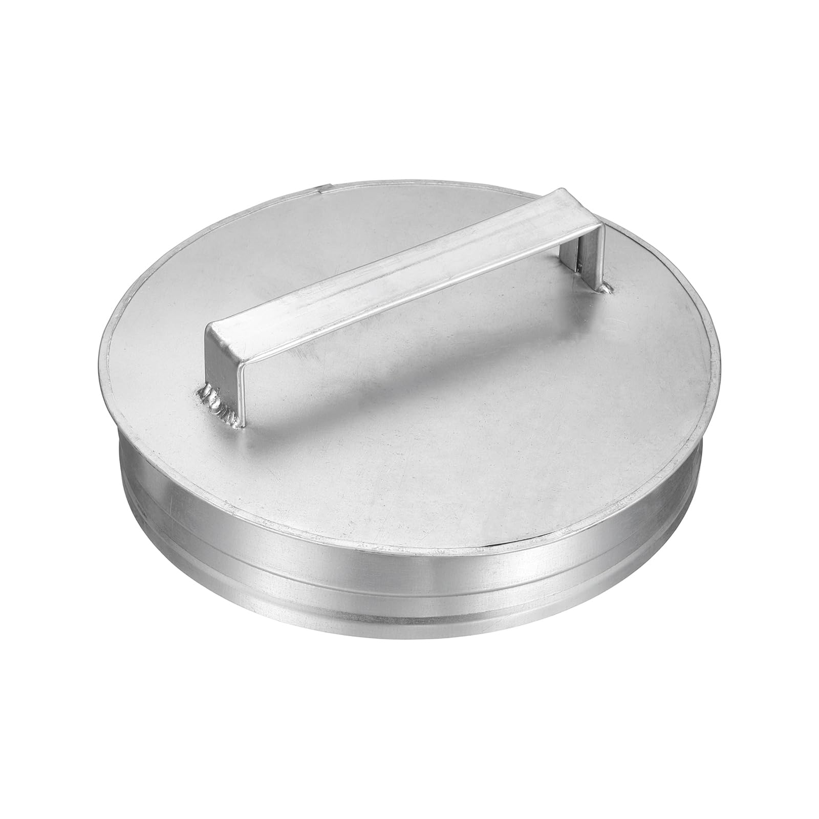 PATIKIL 8 Inch Metal Tee Cap with Handle, Galvanized Steel Duct End Cap Dry Vent Cover Ducting Sealing Tee Plug for HVAC Systems Indoor and Outdoor Use