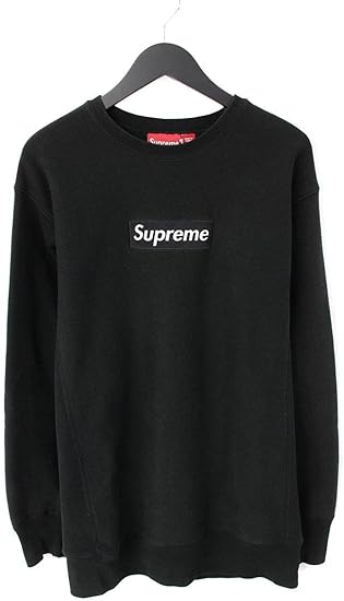 Amazon シュプリーム Supreme Box Logo Crewneck 紙タグ初期ロゴクルーネックスウェット Xl ブラック 中古 トレーナー パーカー 通販