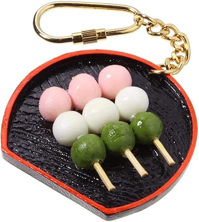 Amazon 食品サンプル屋さんのキーホルダー 三色団子 食品サンプル ミニチュア 花見団子 雑貨 食べ物 外国 土産 リアル おもちゃ雑貨 おもちゃ
