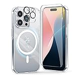 Astter for iPhone 16 Pro Max Case Clear,Magnetic