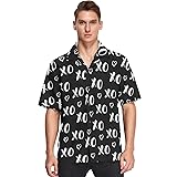 visesunny Mens Casual Button Down Short Sleeve