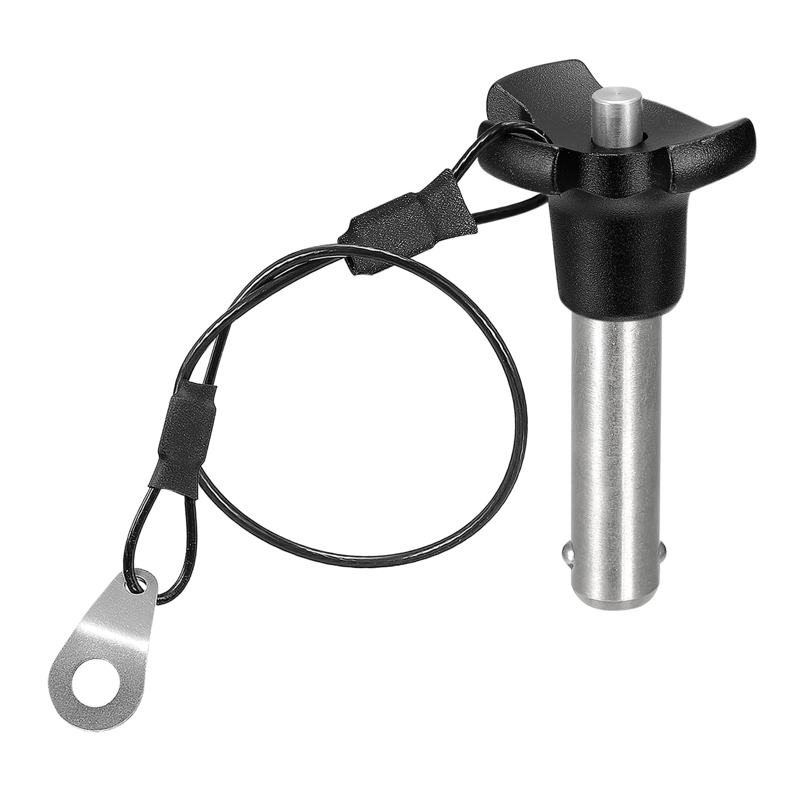 DTGN 10mmx31mm(DxL) Quick Release Pin - Good for Quickly Connecting Hooking Up Components - 304 Stainless Steel Triangular Push-Button Ball Locking Pins with Wire - Silver