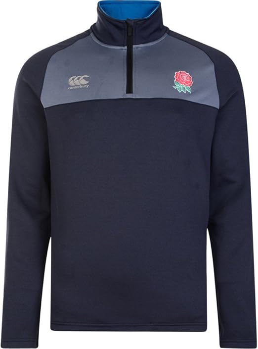 Canterbury England Rugby Fleece 1/4 Zip 2017 Graphite/Folkstone