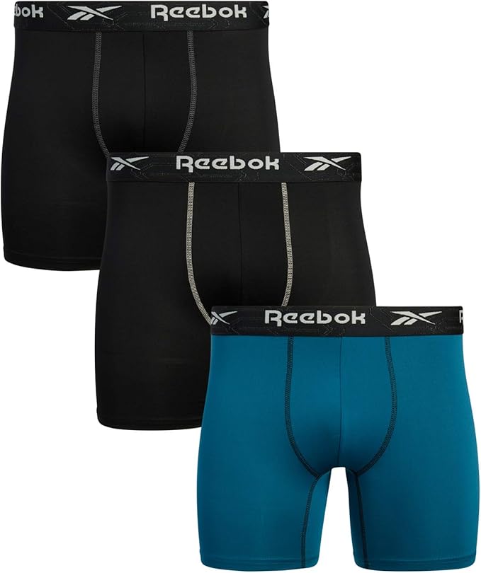 Reebok Men's Underwear Performance Boxer Briefs (3 Pack) Amazon.ca Clothing & Accessories