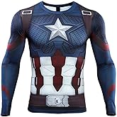 HIMIC E77C 3D Super Hero Close-Fitting Quick-Drying Elastic Sport Cosplay T-Shirt Long Sleeve