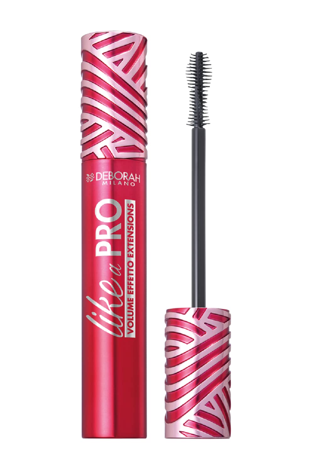 Deborah Milano Like a Pro Mascara Extra Volume and Infinite Length for Eyelashes Defined and Multiplied Extension Effect 13ml