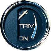 Faria 13707 Chesapeake Stainless Steel Trim Gauge (Mercury/Mariner/Mercruiser/Volvo DP/Yamaha 2001 and Newer) - 2", Black