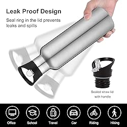 Neihepal 24oz Insulated Water Bottles Bulk 2
