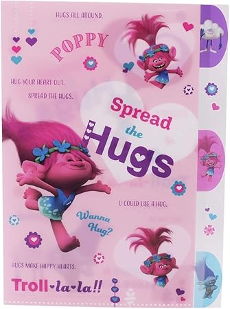 Amazon Co Jp トロールズ クリアファイル 5インデックス ダイカット ファイル ハート おもちゃ