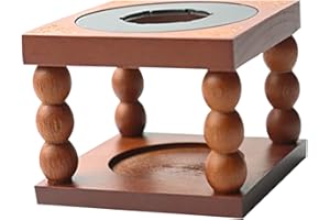 Baluue European Style Wax Seal Warmer Small Metal and Wood Wax Melter for Seal Stamps Compact Heat Transfer