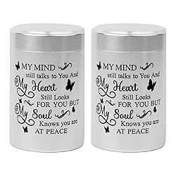 DAIFFUNE Small Urns for Ashes - Set of 2，2.7 Inch