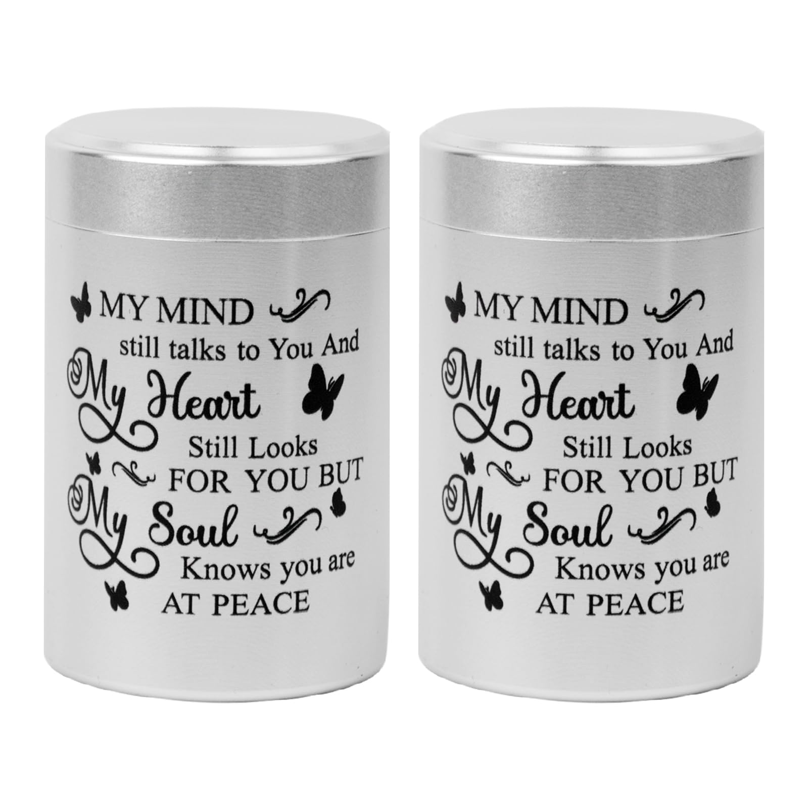 DAIFFUNE Small Urns for Ashes - Set of 2，2.7 Inch