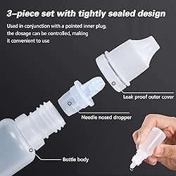 Burry Life Science 12PCS 20ML White Plastic Empty