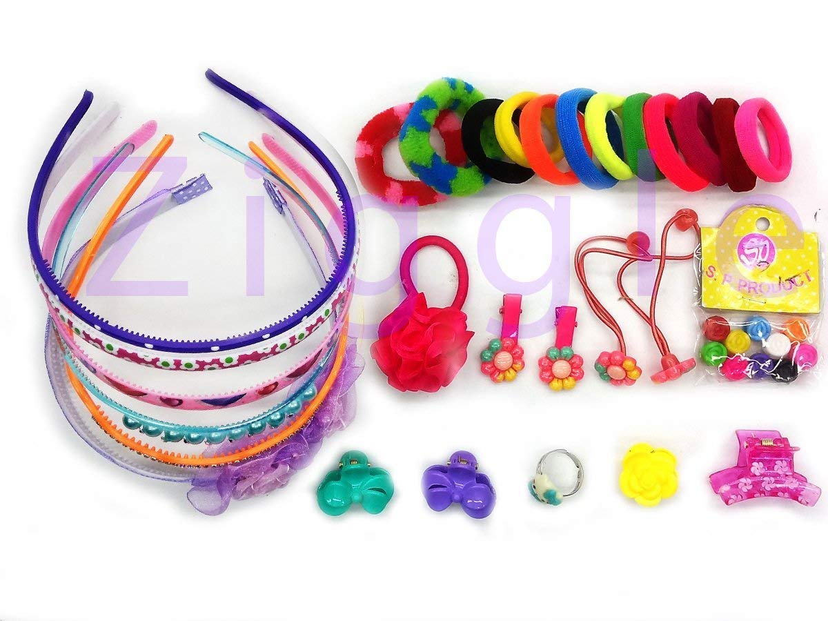 Buy AizelX 30Pcs Hair Accessories Fashion Clips Hair Band Clutches Hair pin Hair Rubber Gift for