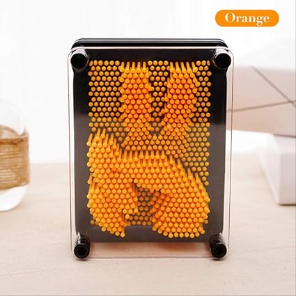 Xjwq Decoracion Pin Art 3d Sculpture Diy Needle Carving Mold Desk