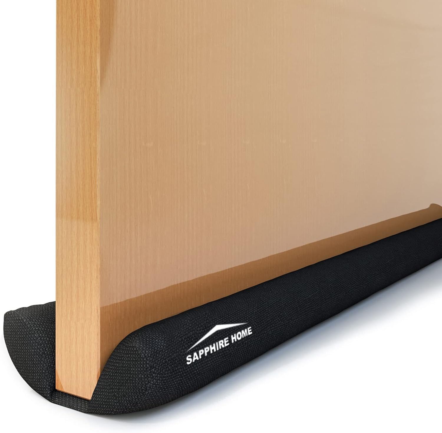 Draft Stoppers - Sapphire Home Under Door Draft Stopper, 30 to 36 Inch Adjustable Waterproof Double Draft Blocker (Black)