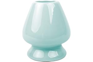 Mocha ChaDao MATCHA Traditional Tea Set |Ceramic Holder for Bamboo Matcha Chasen - Gift Box | Best Japanese Authentic Accessories For Matcha Green Tea Ceremony (Plum Green)