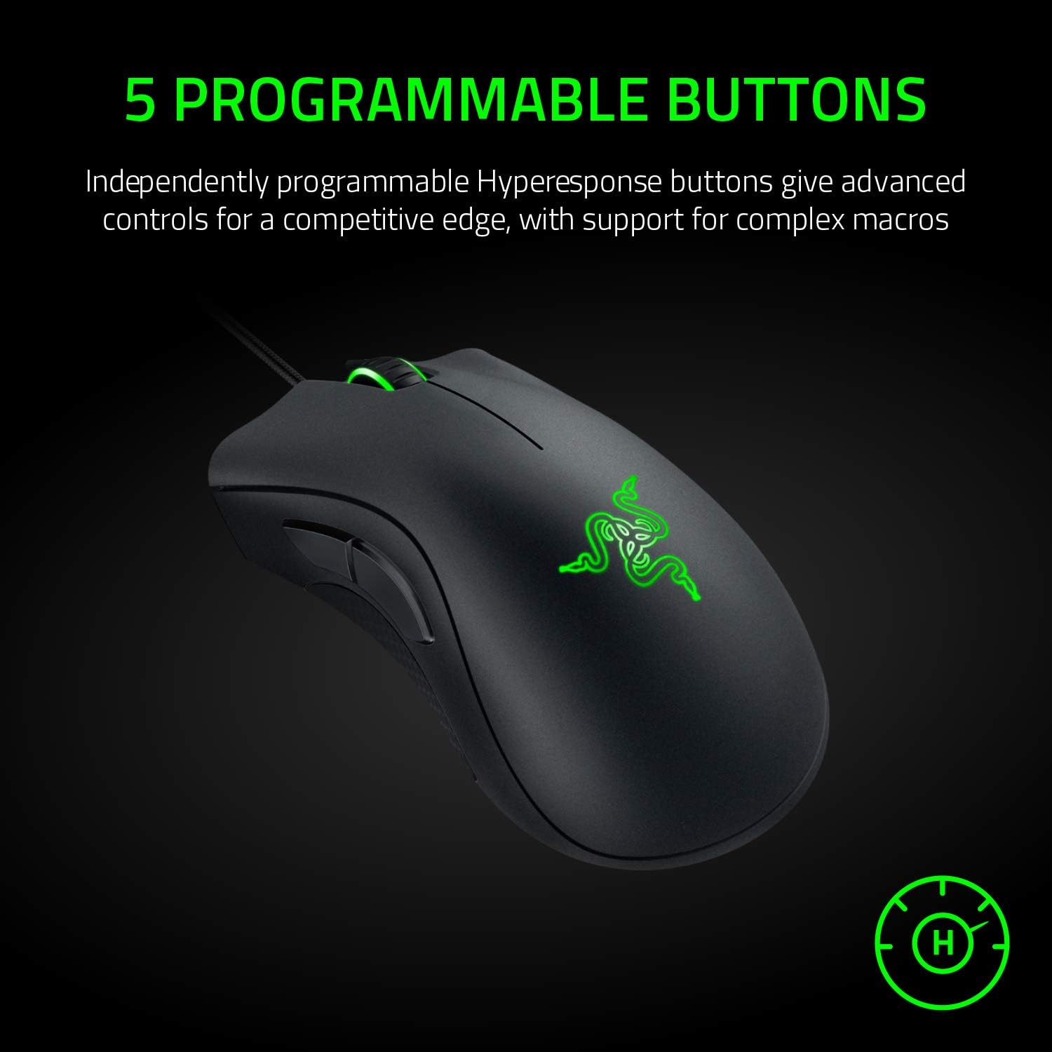 Razer DeathAdder Essential Gaming Mouse - Matte Black, Classic Black - Image 5