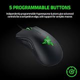 Razer DeathAdder Essential (2021) Wired Gaming Mouse 6400 DPI 5 Buttons Black view 5