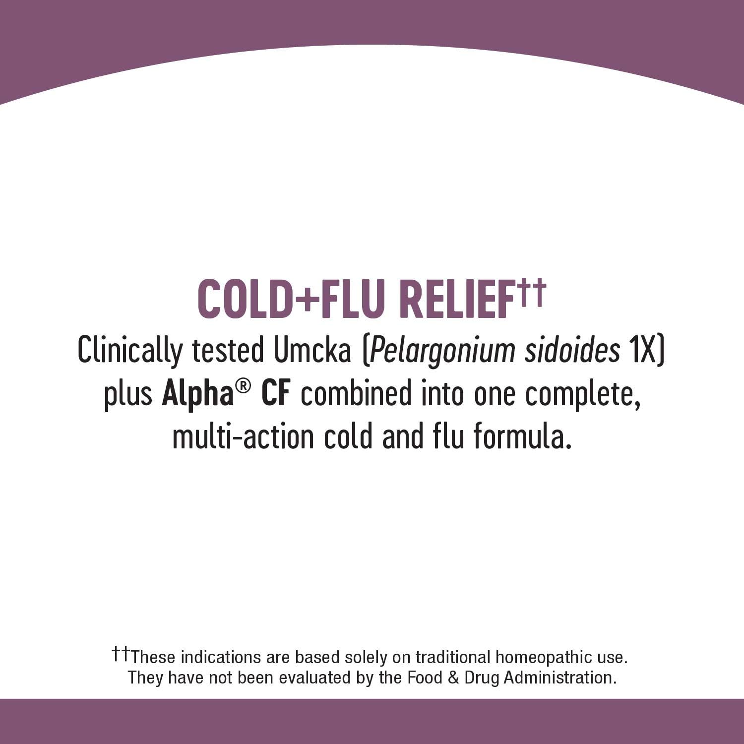 Nature's Way Umcka Cold+Flu Multi-Action Non-Drowsy, Berry Flavored, 20 Chewables: Health & Personal Care
