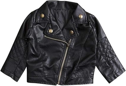 baby boy faux leather jacket