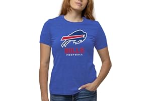 Team Fan Apparel Women's NFL Ultimate Fan Logo Short Sleeve T-Shirt - 100% Cotton - Officially Licensed - Tagless Tee