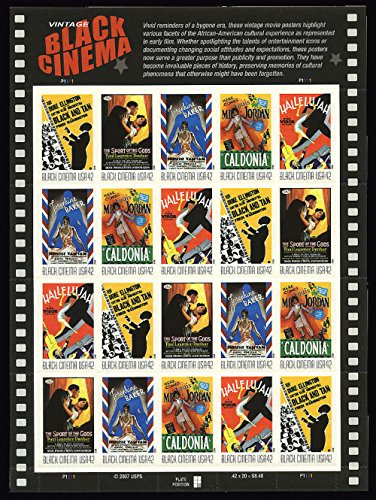 Vintage Black Cinema 20 x 42 cent U.S. Postage U.S. Postage Stamps