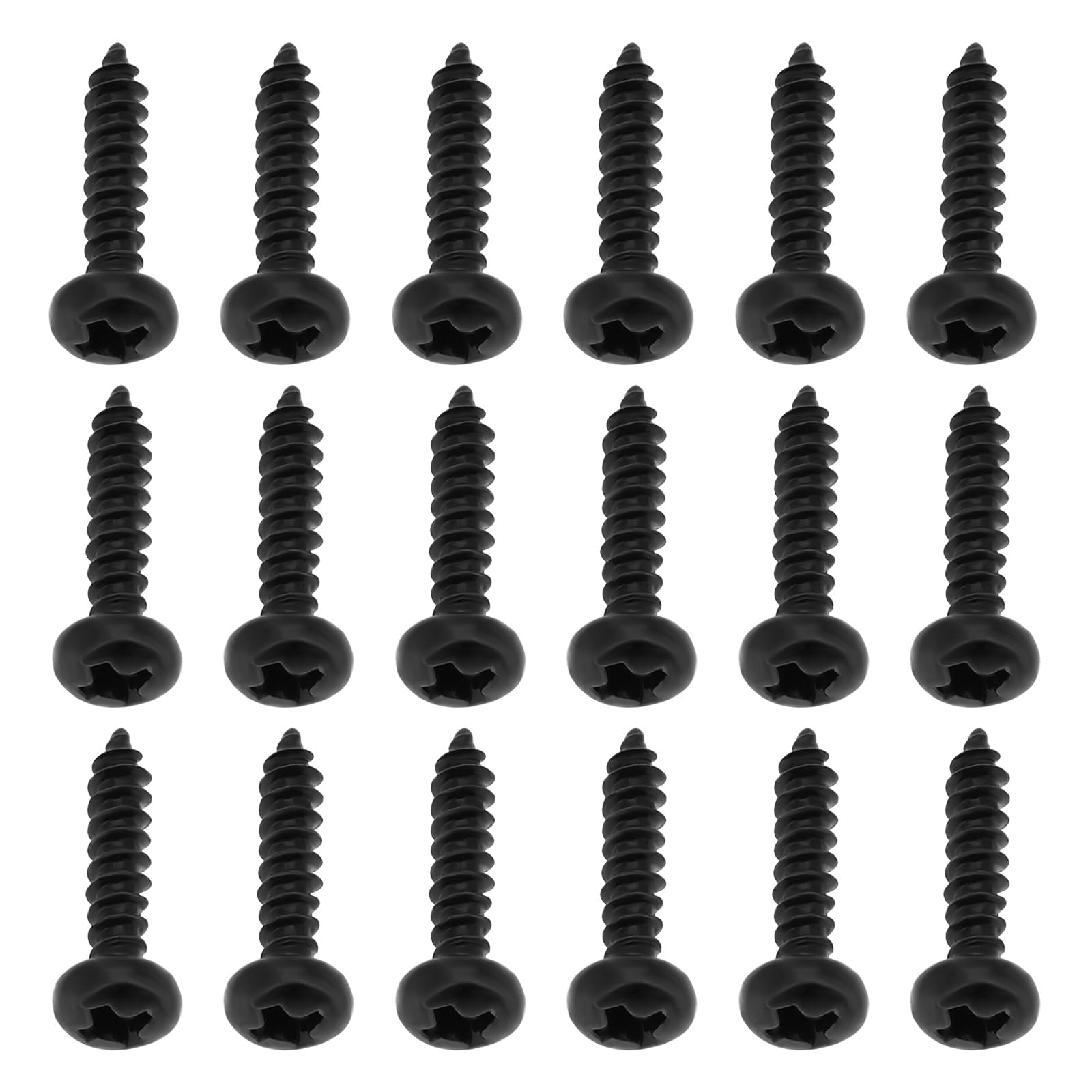 VGOL 50 Pieces Guitar Tuner Machine Head Mounting Screws M2 10mm Metal Guitar Tuners for Acoustic Electric Guitar Bass Black