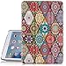 iPad Mini 4 Case, Hocase PU Leather Smart Case w/Unique Pattern Design, Auto Sleep/Wake Feature, Microfiber Lining Hard Back Cover for iPad Model A1538/A1550 (2015) - Mandala Flowers