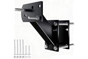 AUTODUNK Spare Tire Mount Bracket for Trailer, 120LBS Weight Capacity, Fits Most 4 & 5 Lugs Wheels on 3.94″, 4″, 4.25″ and 4.72″ Bolt Patterns, Black