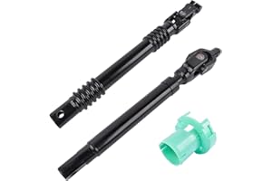 TEKKOAUTO Upper & Lower Intermediate Steering Shafts Kit Replacement for Chevy Silverado GMC Sierra 1500 2500 3500 1999-2007 19153614 26078079 88963617
