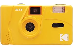 Kodak M35 35mm Film Camera, Reusable, Focus Free, Easy to Use, Build in Flash and Compatible with 35mm Color Negative or B/W Film (Film and AAA Battery NOT Included) by (Yellow)