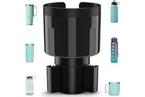 TYKOR Car Cup Holder Expander Adapter with Offset Base, Cup Holder Extender for Car Compatible with Yeti 14/24/36oz, Hydro Fl