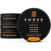 Caffeine Free Nootropic Pouches with Lions Mane, L-Theanine, Citicoline &ndash; Clean, Sustainable, Smooth Cognitive Performance (4 Pack - 20 Pouches per Can)