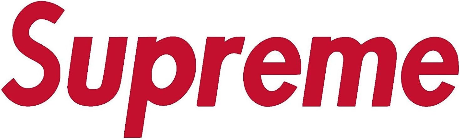 TTNT Supreme Vinyl Sticker Decal (Red, 8" x 2.4")