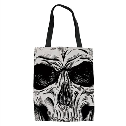 Amazoncom Iprint Halloweengothic Dead Skull Face Close Up