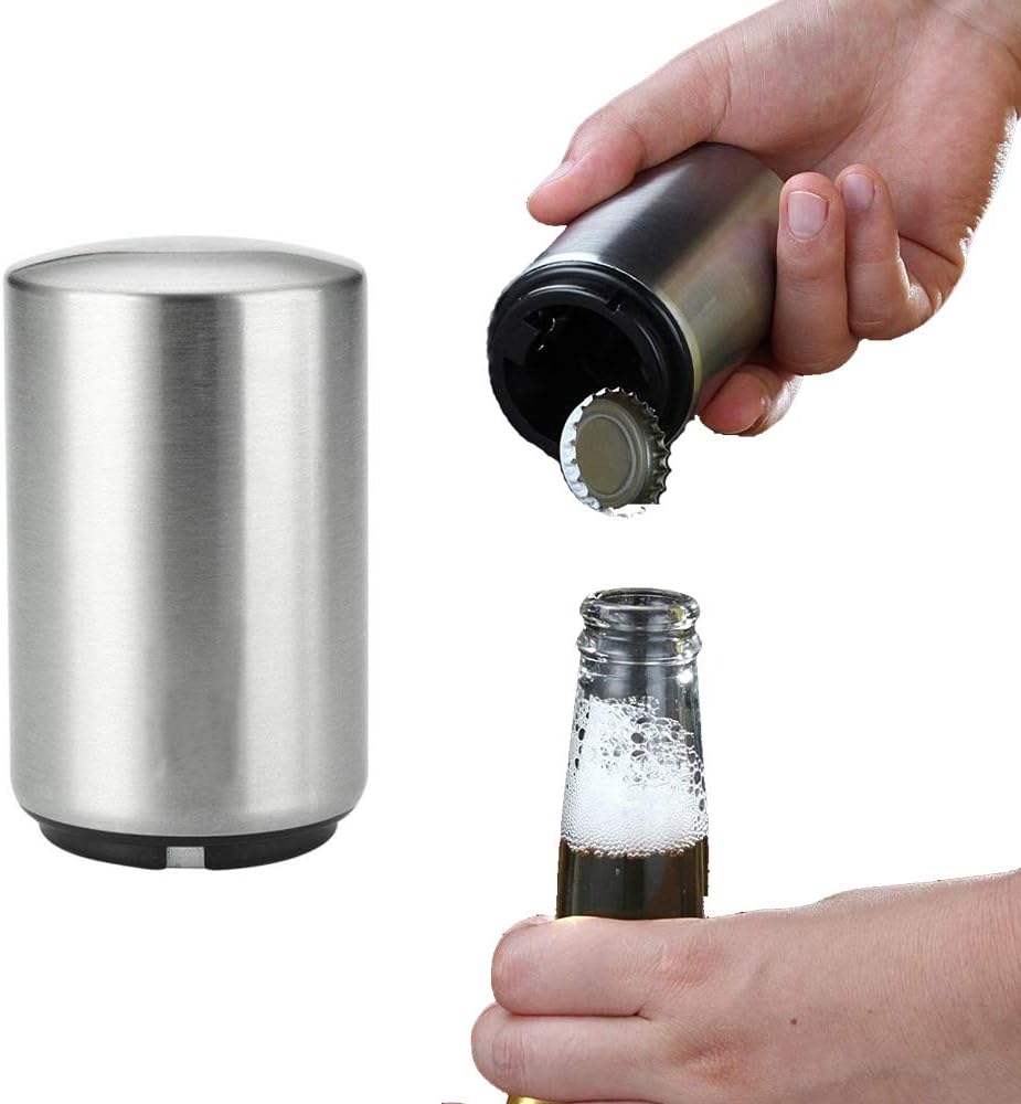 Automatic Beer Bottle Opener, Stainless Steel Beer