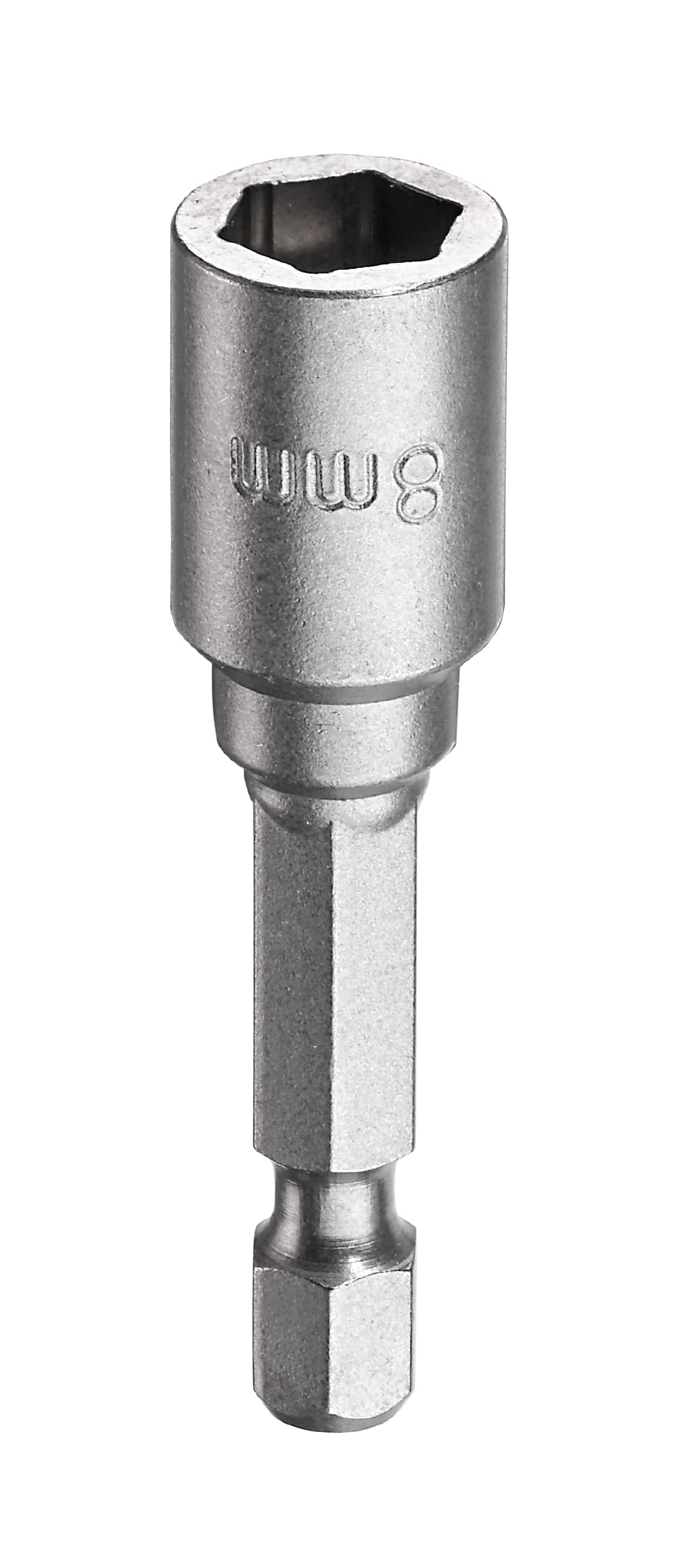 kwb Magnetic Bit Socket, 8 mm, TQ 60 Steel, 1/4 Inch Hex Shank, ISO 1173, for External Hex Screws