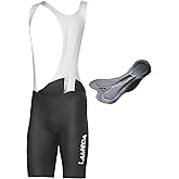 LAMEDA Mens Cycling Bib Shorts,Padded Breathable Bike Shorts Men Lightweight Bicycle Bibs Bike Tight for Road Gravel Biking