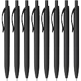 Bribobo 8 Pack Ballpoint Pens Retractable No Bleed Black Click Pens, Medium Point, Smooth Ink, 1.0 MM Black Ink