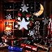 Christmas Projector Lights Outdoor,Waterproof LED Star Landscape Projector Lights For Christmas,Halloween,Indoor,House,Holiday,Party Wall Decoration