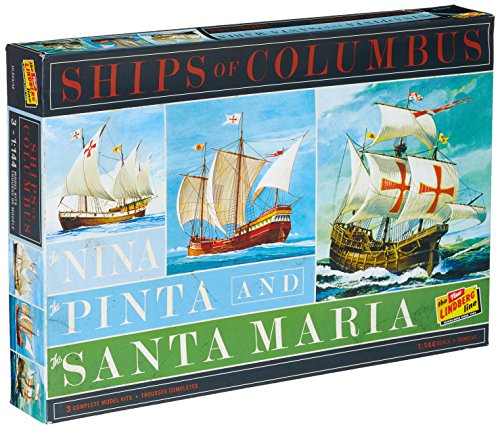 Lindberg HL223 Ships of Columbus The Nina, The Pinta, and The Santa Maria 1:144 Scale Plastic Model Kits - Requires Assembly