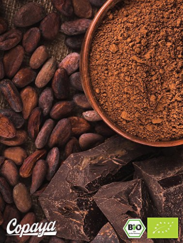 Copaya Kakaopulver BIO 5Kg, Rohes Kakao Pulver aus biologischem Anbau, UngesüÃt, Unverwechselbares & Intensives Aroma, Aus Hochwertigen Kakaobohnen, 11% Fett, Stark Entölt, 5000g 5x 1000g – Bild 7