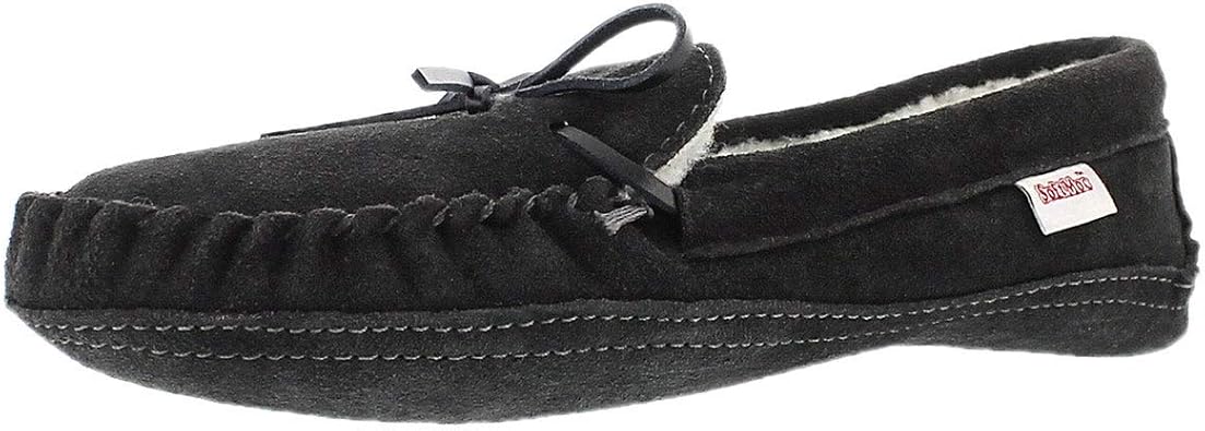 mens unlined moccasin slippers