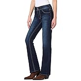 WallFlower Luscious Curvy Bootcut Jeans for Women, Mid-Rise Insta Stretch Denim, Size-Inclusive Juniors Jeans, Sizes 0 to 24
